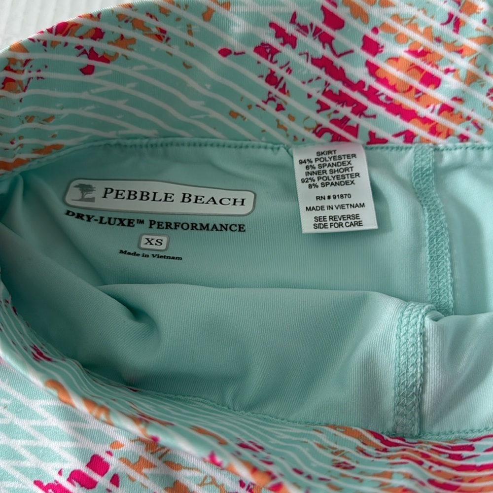 Pebble Beach Dry Luxe Performance Floral Skort Size XS NWT - Picture 3 of 12